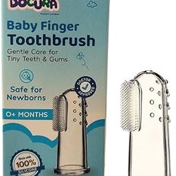 Docura Silicone Finger Toothbrush for Babies 0-2 years – Ultra Soft, BPA-Free, Travel-Friendly, Gentle Gum Massager & Oral Care for Newborns & Kids-image-34