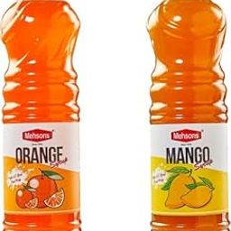 Mehsons Mango & Orange Fruit Sharbat Syrup Squash (Combo pack of 750ml each)-image-59