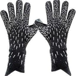 Yuly Goalkeeper Gloves Strong Grip Goalie Soccer Glove Football with Finger Support Size 6/7/8/9/10 Kids Youth Adults Goalkeeper, Black, No.9, Rubber Nylon-image-68