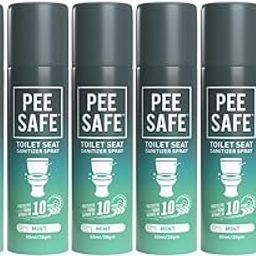PEESAFE Pee Safe Toilet Seat Sanitizer Spray - 50 ml (Mint) (Pack of 6)-image-56