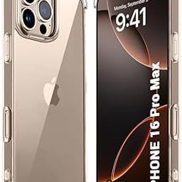 TheGiftKart Crystal Clear Back Cover Case for iPhone 16 Pro Max | 360 Degree Protection | Shock Proof Design | Transparent Back Cover Case for iPhone 16 Pro Max (Transparent Bumper)-picture-24