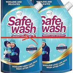 Safewash Premium Liquid Detergent 2L (Pack of 2 Pouch) for Woollens and Delicates with Active Fabric Conditioners | Soda and Bleach Free| PH Neutral Neutral Formula for 7-in-1 Expert Care-13