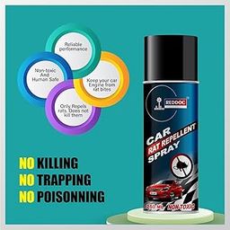 REDDOC Rat Repellent Spray for Car Engine, Bike and Wires, 250 Ml, Effective Rodents Repellent Spray, Aerosol Spray for Automotive Use Non-Toxic, Environmentally Friendly-image-30