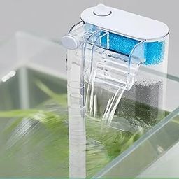 VAYINATO Nano Hang-On Back Filter for Nano Aquariums – Surface Skimmer, Multi-Layer Filtration, Flow Control – Quiet Compact Filter for Small Fish & Shrimp Tanks (Up to 40L)-picture-28