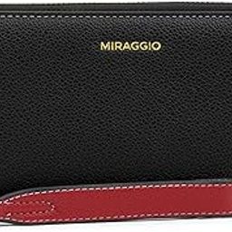 Harlow Zip Around Wallet For Women - Black-22