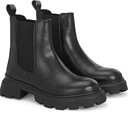 Lightweight Women chelsea ankle boots with track outsole 67303-17