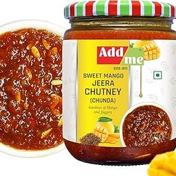 Add me sweet mango pickle 600gm | mango chutney with jeera | Natural & Fresh chunda khatta meetha Pickle | sweet pickle in Glass Jar.-image-96