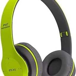 icall P47 Wireless Gaming Bluetooth Headphones Over Ear Enjoy 6 Hrs Playback (Green)-image-112