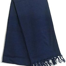 Dark Blue Woolen Muffler For Unisex-image-69
