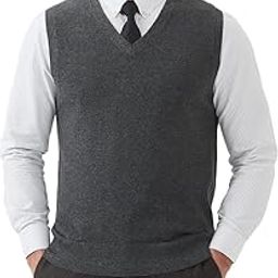 Mens v-Neck Sleeveless Sweaters for Winter wear-picture-36