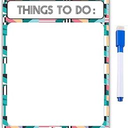 Fridge Magnetic Memo- Things to Do Fridge Memo Flexible White Board Sheet- Daily Planner with Marker (Rewritable Dry Erase)-13