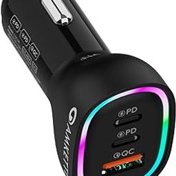 Amkette PowerPro 60W Car Charger | Supports Universal Fast Charging Protocols| 3Port USB-C & USB-A | Smartphone, Tablet & Laptop Compatibility | Compact, Lightweight, Safe & Durable-13