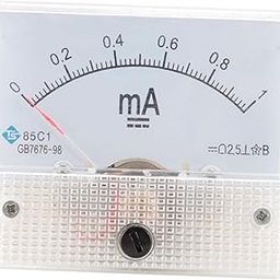 TRENDYNEST Rectangular Needle DC Ammeter Current Panel Meter Class 2.5 Charging Battery 0-1MA | Panel Meters | Test Meters & Detectors | Test, Measurement & Inspection | Electrical & Test Equipment-image-52
