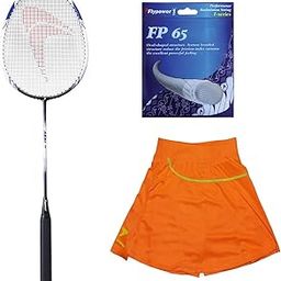 BADMINTON RACKET AGNI 2 WITH STRING FP 65 AND SKIRT UTARI ORANGE SIZE L-image-62