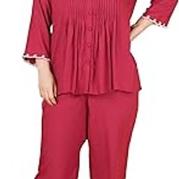 Indietoga Women’s Embroidered Pleated Cotton Tunic and Trouser Co Ord Set-picture-21
