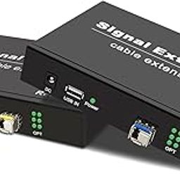 LornCeng USB2.0 Extender Over Fiber up to 20KM, 4 Ports USB Over Fiber Balun Transmitter and Receiver Support All Operating Systems, Plug and Play, No Driver Needed-11