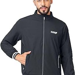 ftx Men Solid Full Sleeve Grey Color Regular Fit Windcheater Casual Jacket-picture-5
