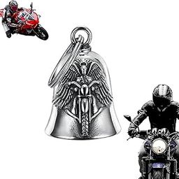 Guardian Bell for Bike, Guardian Bell, Keychain, Decorative Keychain for Bike & Keys, Symbolizing Protection & Good Fortune, Hang from Motorcycle Handlebars, Car Rearview Mirrors-10