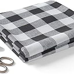 BIGREAMS Unstitched Yarn-Dyed White & Black 100% Cotton Checkered Shirt Fabric For Men's-image-68