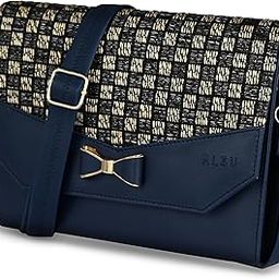 Women's Blue trendy Sling Bag | deattachable straps |card slots| premium jute (irf-015blu)-image-35
