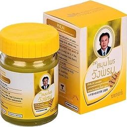 HANI PO™ WANGG PHROM Yellow Plai Balm Muscle Pain Relieve Thailand (50g Pack of 1)Pain relief balm | Oil for elder women | Men Pain relief balm for adult | Pain relief oil for women | Mens | Pain relief balm for girls | boys - Imported Products-image-8