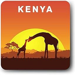 Giftcart Fridge Magnet in Kenya Sunrise Animals Theme 3.5 X 3.5 inch, Best Fridge Magnet, Magnet for Fridge Door, Stickers for Fridge Magnet, Souvenir Fridge Magnets, Souvenir Gifts-image-87