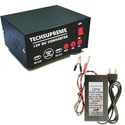TECHSUPREME 200 W Converter 12v DC to AC Inverter kit - SMPS, Lap Top, LED TV,Incubator &12 Volt 7 amp Battery Charger-picture-21
