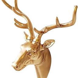 ARTISOUL® Deer Head Wall Hanging Ornament Gift Housewarming Collection Resin Sculpture Gold | Home Decor | Figurines-image-44