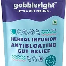GOBBLERIGHT Herbal Infusion Gut Relief Tea – 100% Caffeine-Free, Chamomile, Peppermint, and Ajwain – Aids Digestion, Eases Bloating – 20 Sachets of Detox Tea for Gut Health, Sleep, and Comfort-picture-26