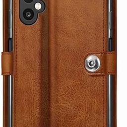 TheGiftKart Flip Cover Back Case for Samsung Galaxy M06 5G / F06 5G | Genuine Leather Finish | Designer Button | Inbuilt Pockets & Stand | Flip Cover for Samsung M06 5G / F06 5G (Faux Leather, Brown)-27