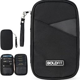 Polyester Passport Cover for Men Card Holder for Men Travel Accessories Passport Holder for Women Travel Passport Holder Cards Passport Organizer for Travel Wallet Travel Essentials,Black-image-57