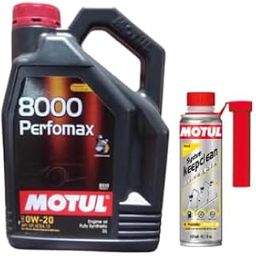 Motul 8000 Perfomax 0W-20-3L|Fully Synthetic|Maximum Performance|Suitable for Petrol, Diesel & CNG Cars with System Keep Clean Diesel (300ml) Combos-image-24
