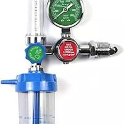 Oxygen Flow Meter Adjustment Oxygen Valve with Regulator oxygen Flow Meter With Rotameter Humidifier Bottle Flow Meter-image-1