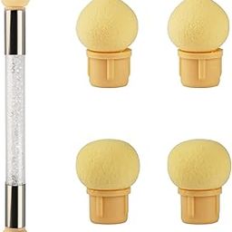 Nail Gradient Sponge Pen Nail Art Tool Dual Head Brush Picking Dotting Pen with 4 Replacement Heads Acrylic Manicure DIY Tools-picture-17