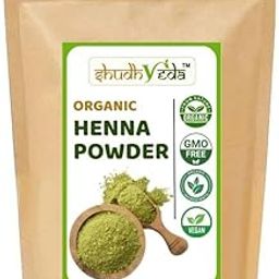 Shudhveda Organic Henna powder for hair Colour and Growth (1 Kg)-image-100