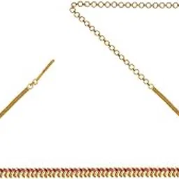 kushal's Fashion Jewellery Ruby Gold Polished Antique Belt With Adjustable Chain Best for Festive Season & Special Occasion - 436269-picture-47