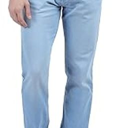 Men's Blue Mid Rise Straight Fit Sustainable and Stretchable Jeans-image-2