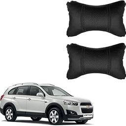 PulGos Black Universal Neck Rest Pillow Faux Leather Material in Football Design for All Cars_1045-image-64