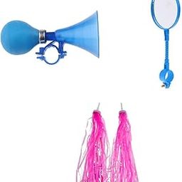 CALANDIS™ Horn Bell Alarm + Rear Back View Rearview + Streamers Tricycle for Kids Bike | Handlebar Grips Tape & Pads | Bicycle Components & Parts | Cycling-image-10