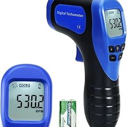 Digital LCD Photo Tachometer Non-Contact RPM Meter Speed Gauge Surface Speed Tach Meter-image-11