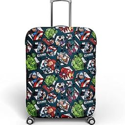 Marvel Avengers Luggage Cover|Polyester Travel Suitcase Cover|Washable|Stretchable Suitcase Protector|18-22 Inch|Small (Blue)-image-5