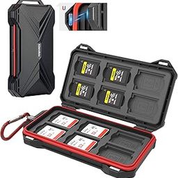 [12 SD + 12 CFexpress Type A] Magnetic Closure Memory Card Case Holder Organizer Protector Keeper for SD SDHC SDXC for Sony CEA-G80T CEA-G160T Alpha 1 A1 A7SIII A7S3 FX3 FX6 Camera Memory Card Storag-image-87