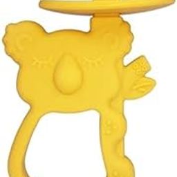 PAPAL Koala Baby Teether with Bristles – Soft Silicone Gum Soother for 3–30 Months – BPA-Free, Freezer Safe & Easy to Hold – Gentle Teething Relief & Early Oral Care (1 Pc) (Yellow)-image-93