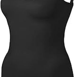 Women's Basic Solid Camisole Adjustable Spaghetti Strap Tank Top Pack of 1 Plus Size-picture-0