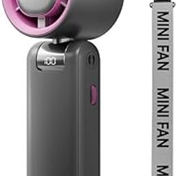 Sevenaire Handheld Portable Fan, 13000 RPM Hand Fan With Semicon Cooling |4000mAh USB Rechargeable [Up To 12H] Powerful Cooling Turbo Fan for Travel/Office/Makeup/Outdoor | 100-Speed Dial, Grey-image-27