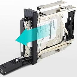 CALANDIS® Mobile Rack Sata 3.5'' Tray-Less Hot-Swap for HDD Hard Disk Tray Enclosure-12
