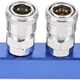 Straight Push Connectors, 12mm Quick Release Pneumatic Connectors Air Line Fittings for Air Hose Connecting PT1/4 (4 ways)-11