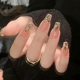 Havilah Nail Sticker Patch 24pcs/box Handmade Nail Glitter Nail Jelly Glue Finished Patch Wear Tool Bag Model 9-image-94