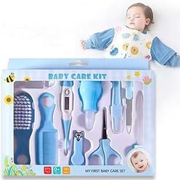 SAKSAA 10 In1 Baby Grooming Kit,Portable Baby Grooming Kit for New Born Baby,Finger Brush,Hair Brush,Comb,Baby Nail Scissor,Baby Nail Cutter,Tweezer,Nail Filer,Newborn,Infants,Toddlers (10 in 1)-image-49