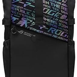 ASUS ROG BP4701 Gaming Laptop Backpack with Holographic Cybertext Printing, Roll Up Design, Suitable for up to 17 inch Laptop (Black)-picture-26